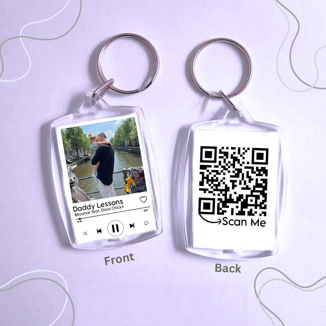 Customized Photo+Song Keychain